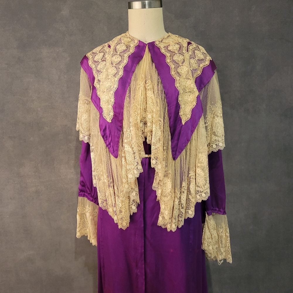 1800s reworked robe and shawl/ dress